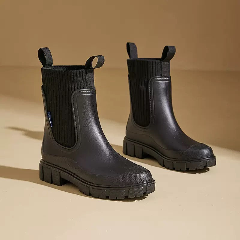 Women's Mid-Calf Waterproof Rain Boots