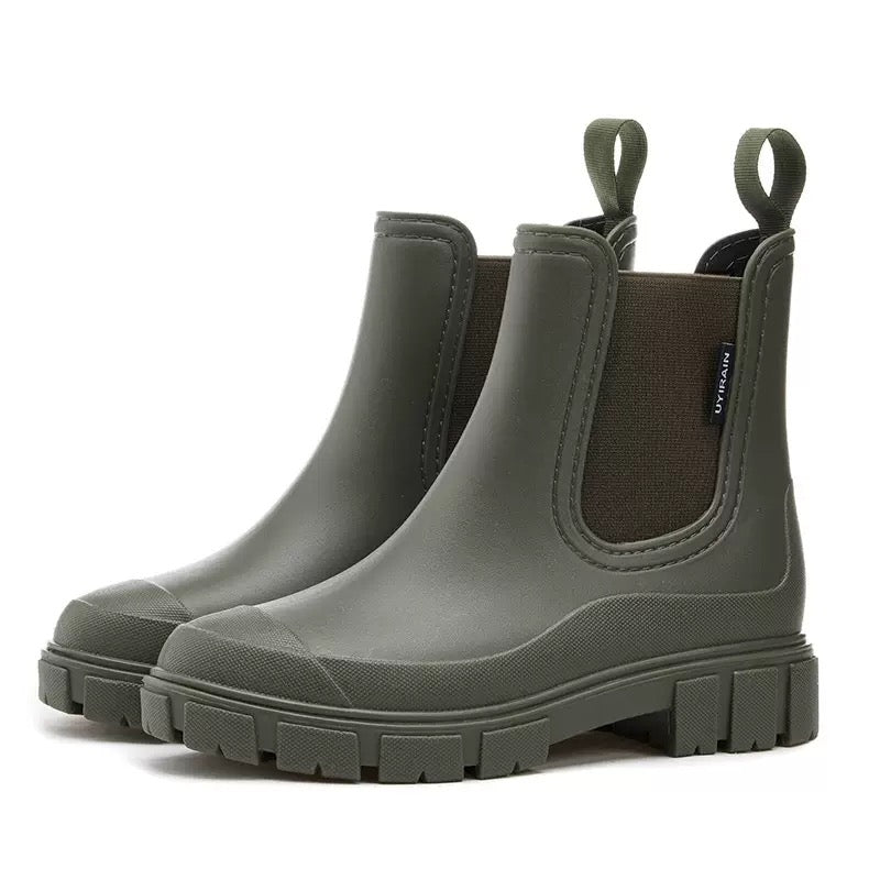 Women's Pull-On Waterproof Rain Boots
