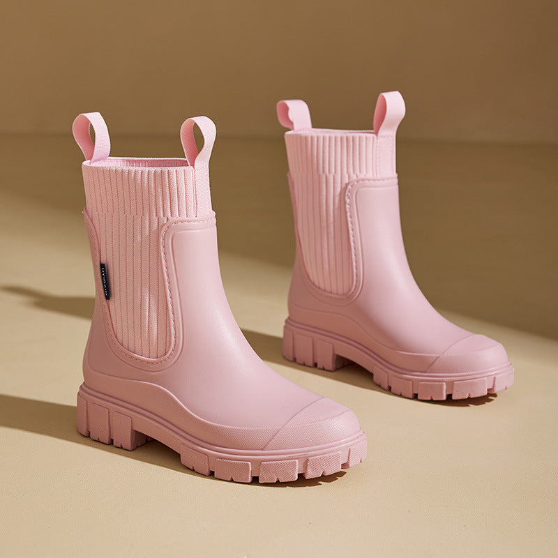 Women's Mid-Calf Waterproof Rain Boots
