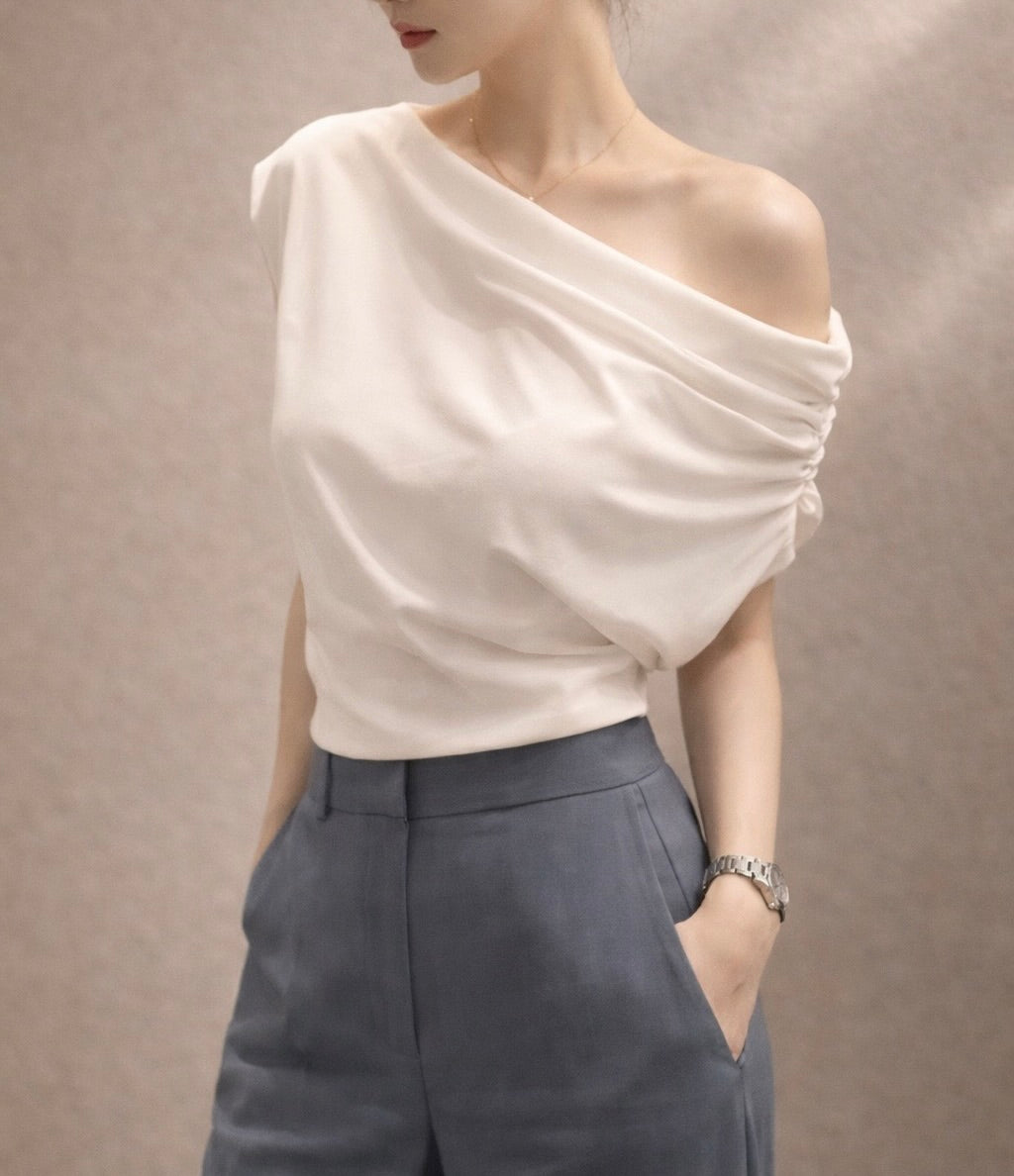 Elegant One-Shoulder Top