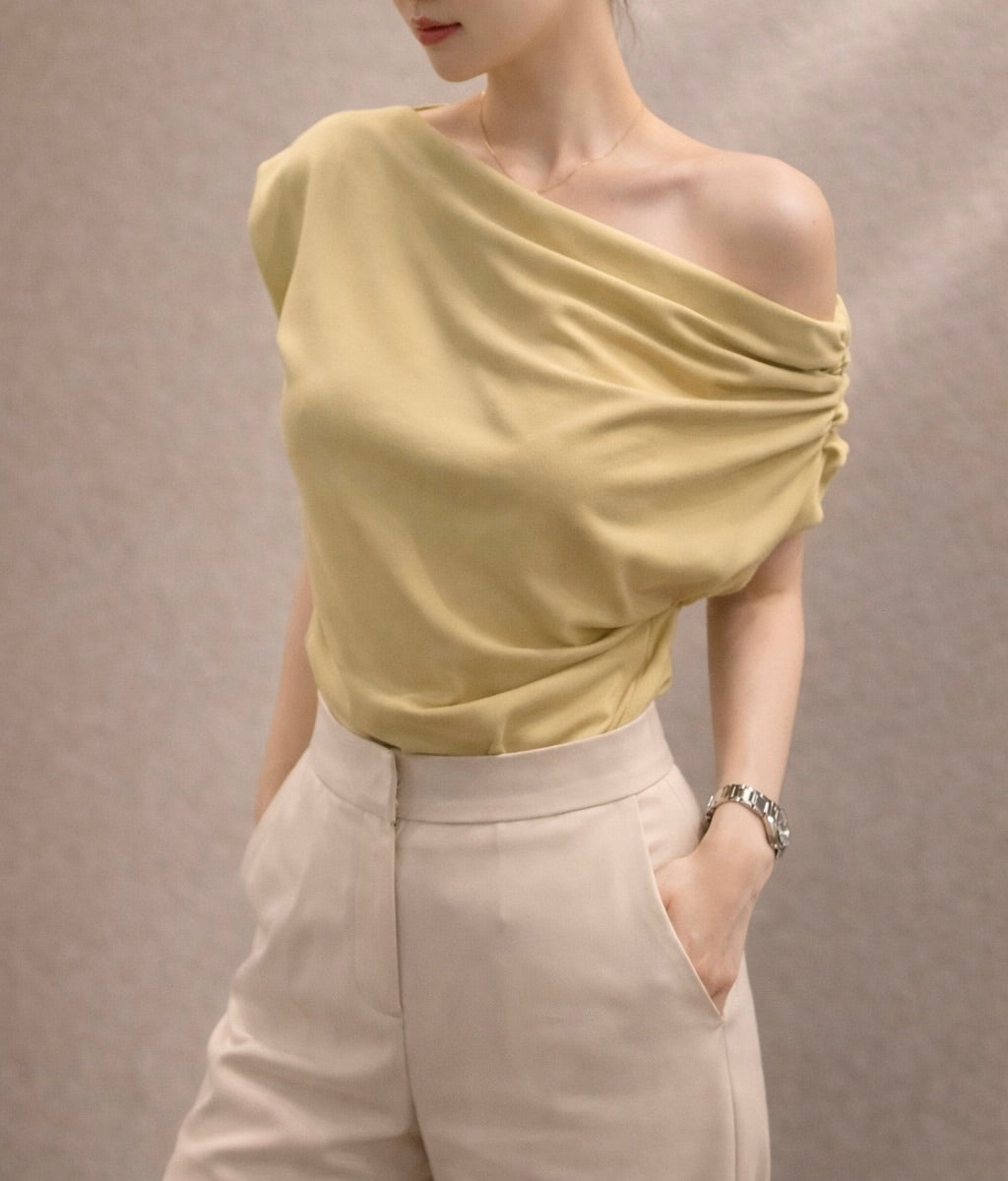 Elegant One-Shoulder Top