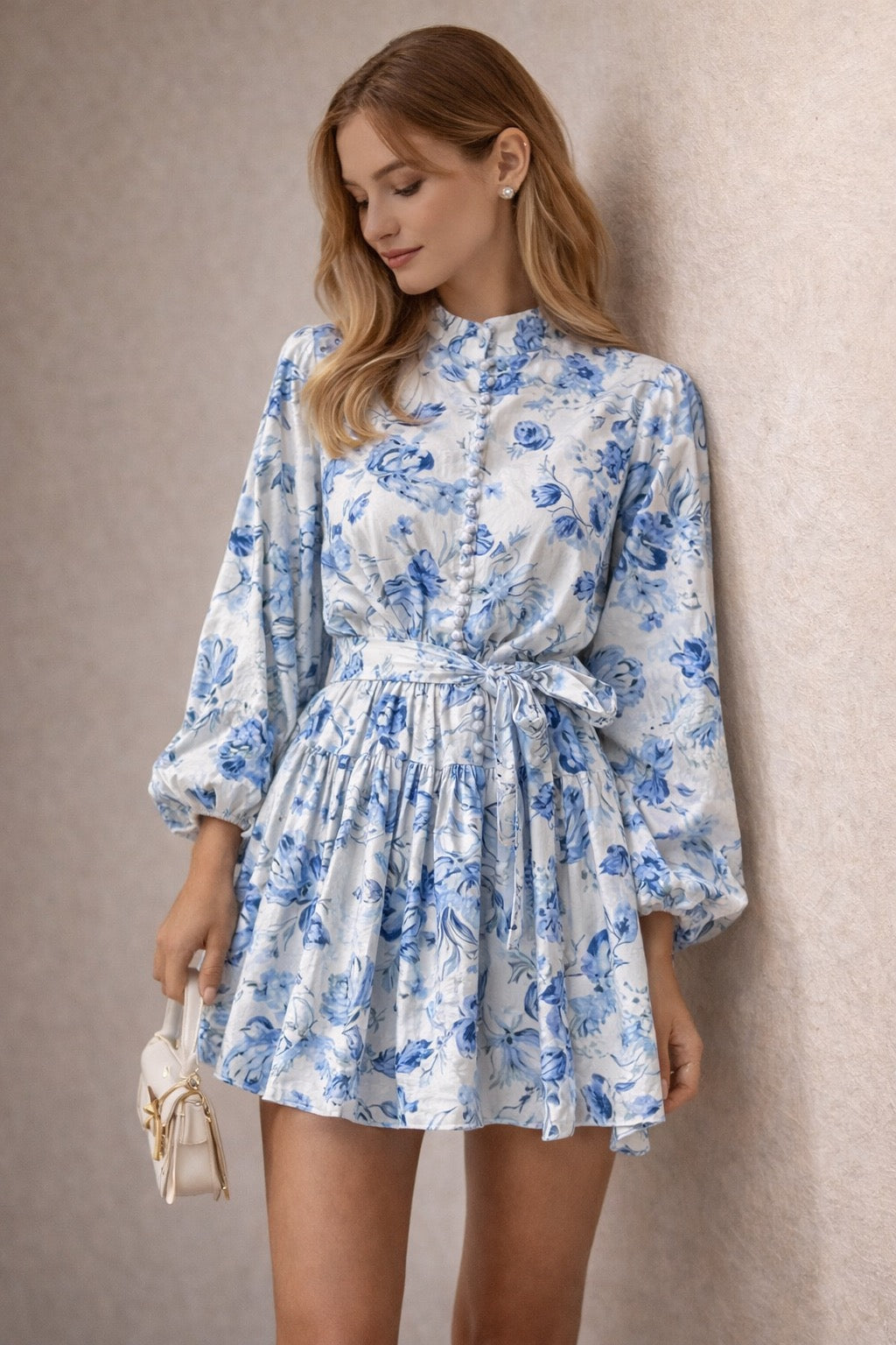 Vintage-Inspired Floral Mini Dress