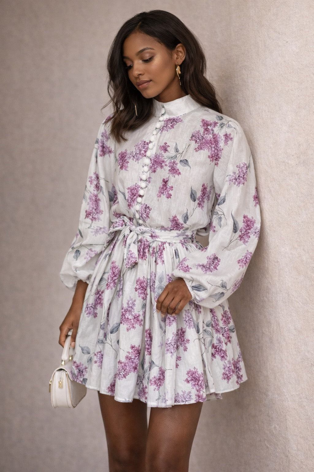Vintage-Inspired Floral Mini Dress