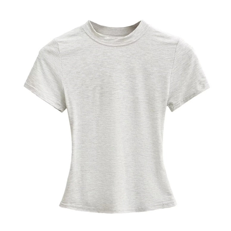 Fitted Crew Neck T-Shirt