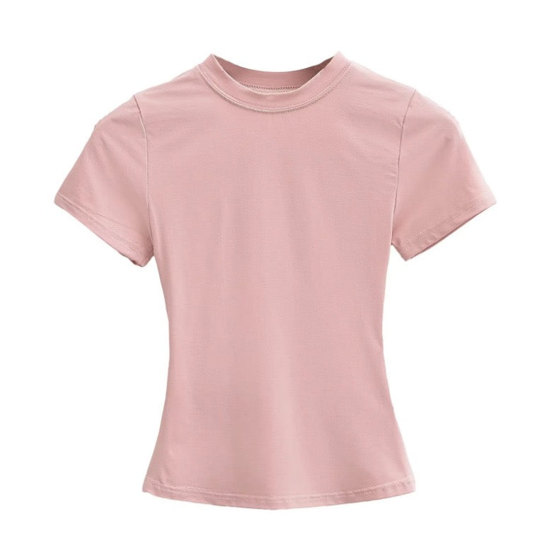 Fitted Crew Neck T-Shirt