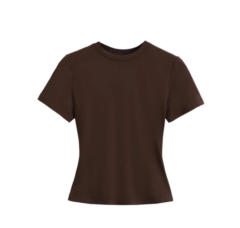 Fitted Crew Neck T-Shirt