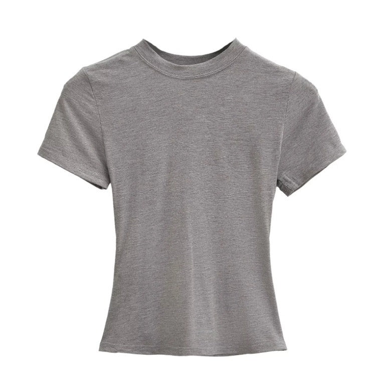 Fitted Crew Neck T-Shirt