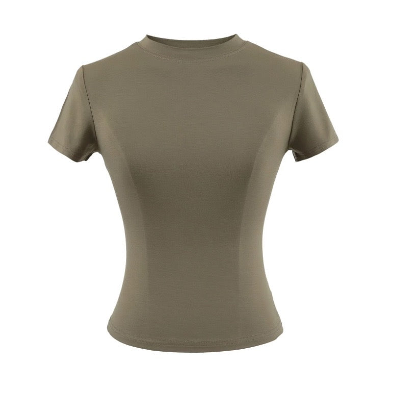 Fitted Crew Neck T-Shirt