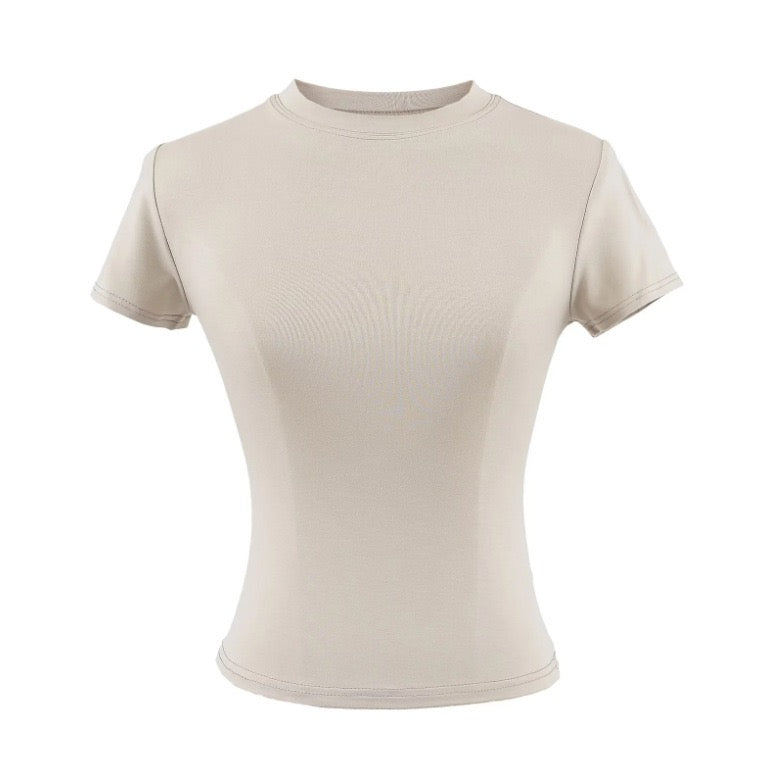 Fitted Crew Neck T-Shirt