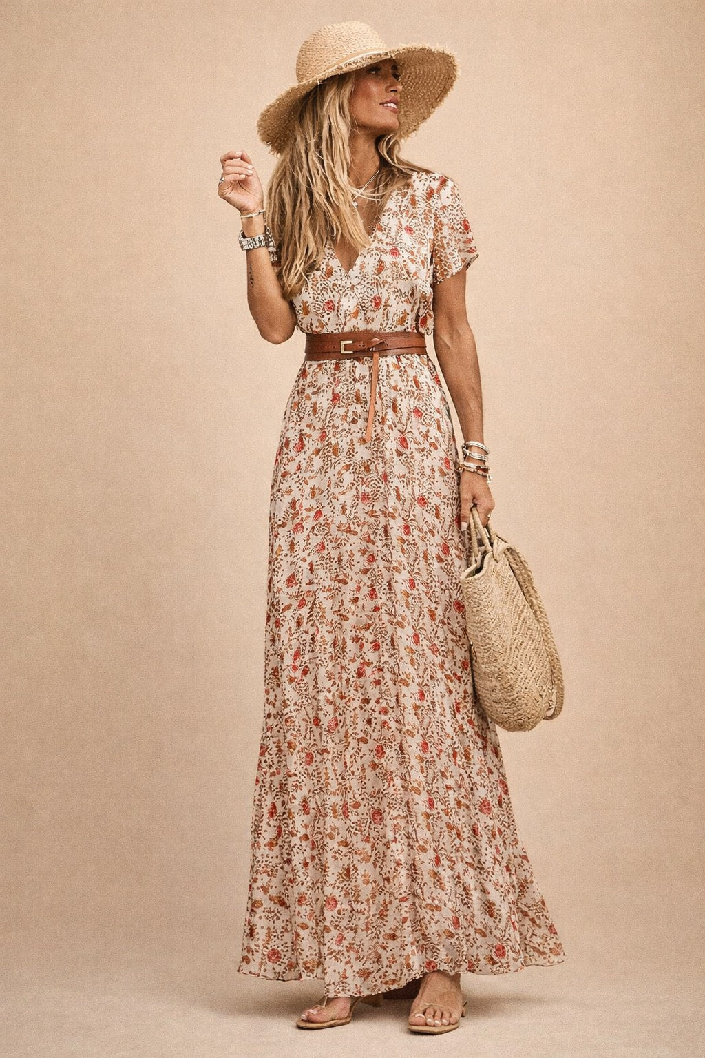 Boho Floral Maxi Dress