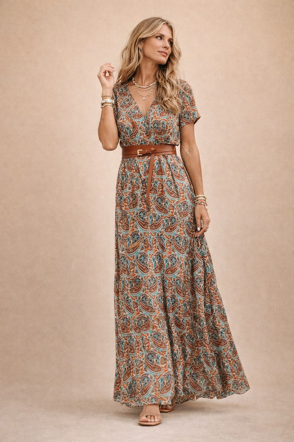 Boho Floral Maxi Dress