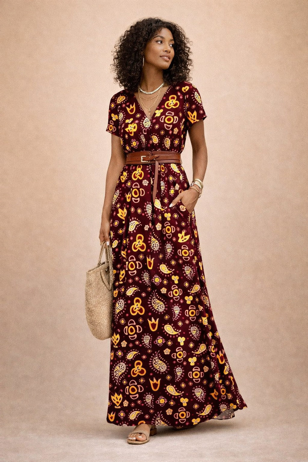 Boho Floral Maxi Dress
