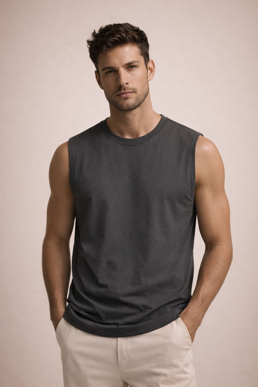 Essential Sleeveless Muscle Tee
