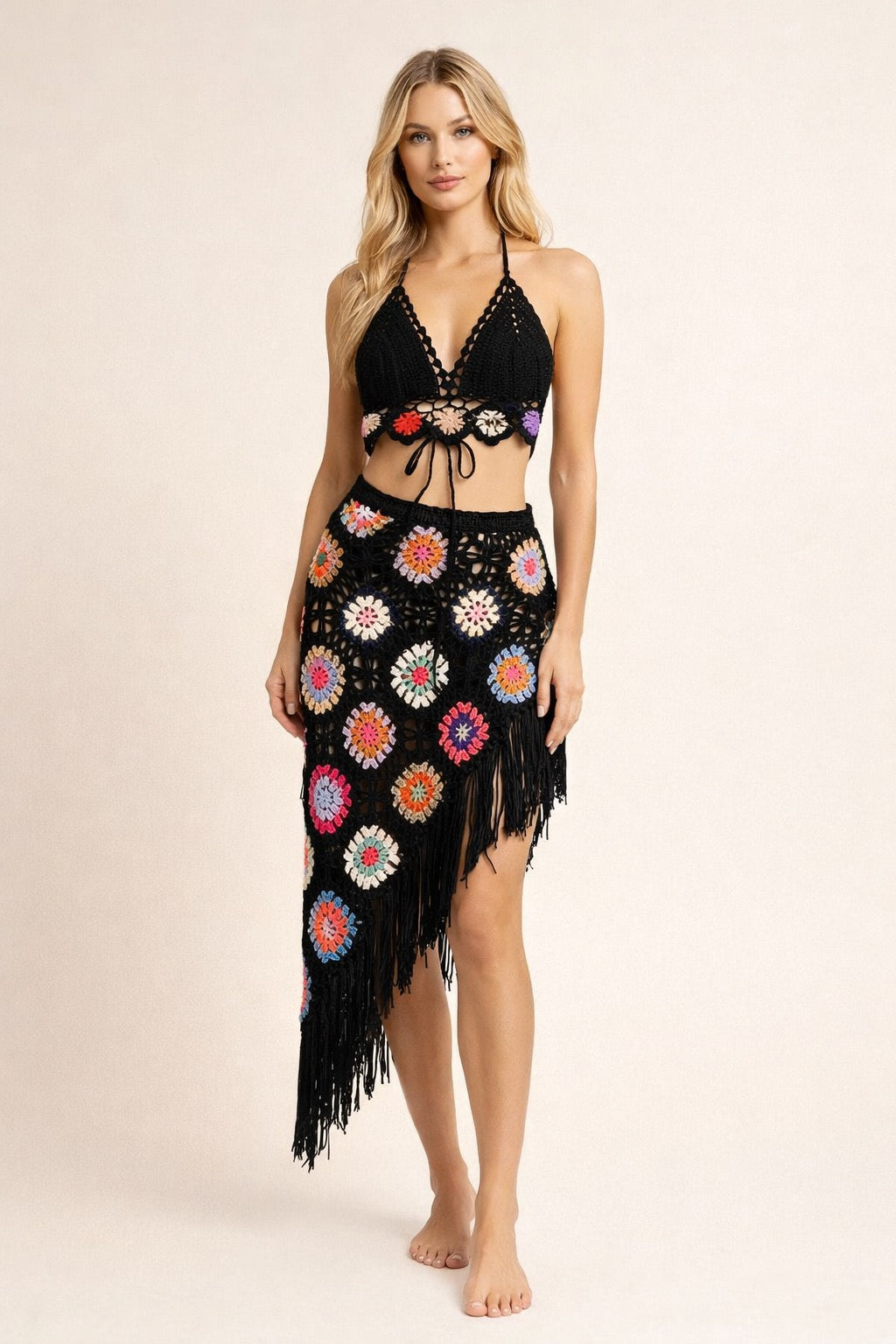 Boho Crochet Two-Piece Summer Set