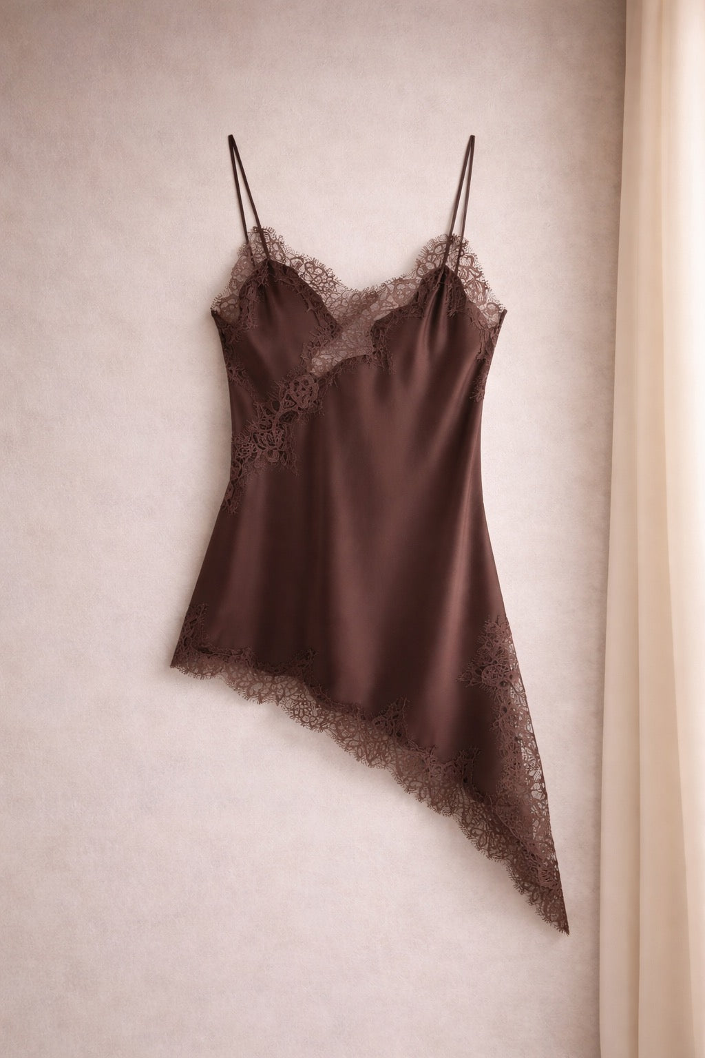 Lace Trim Satin Camisole
