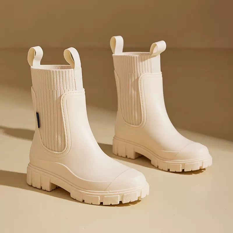 Women's Mid-Calf Waterproof Rain Boots