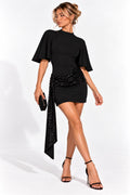 Women's Black Sequin Mini Dress
