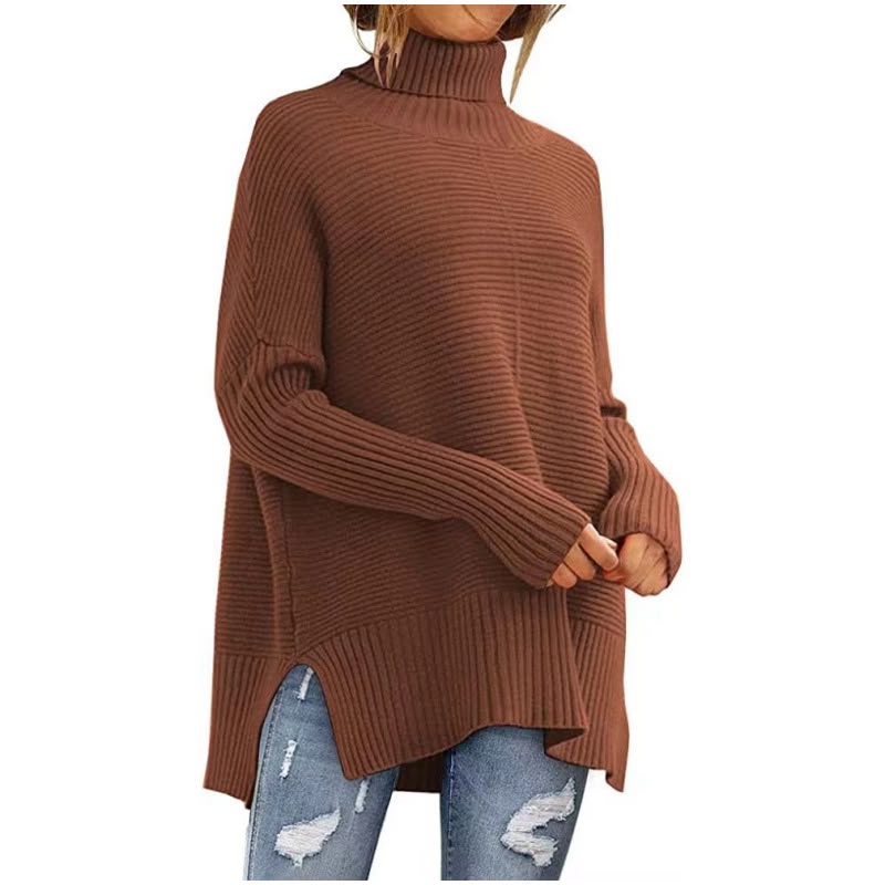 Women's Turtleneck Batwing Sleeve Sweater