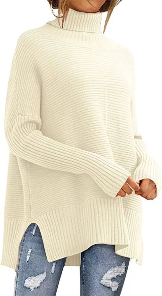 Women's Turtleneck Batwing Sleeve Sweater