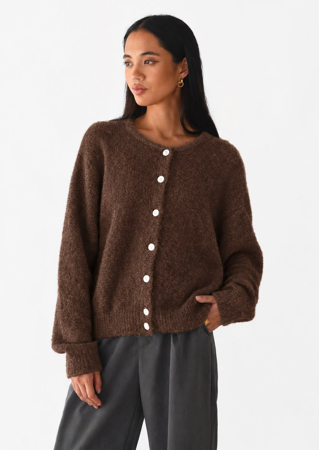 Women's Button Cardigan Sweater Coat