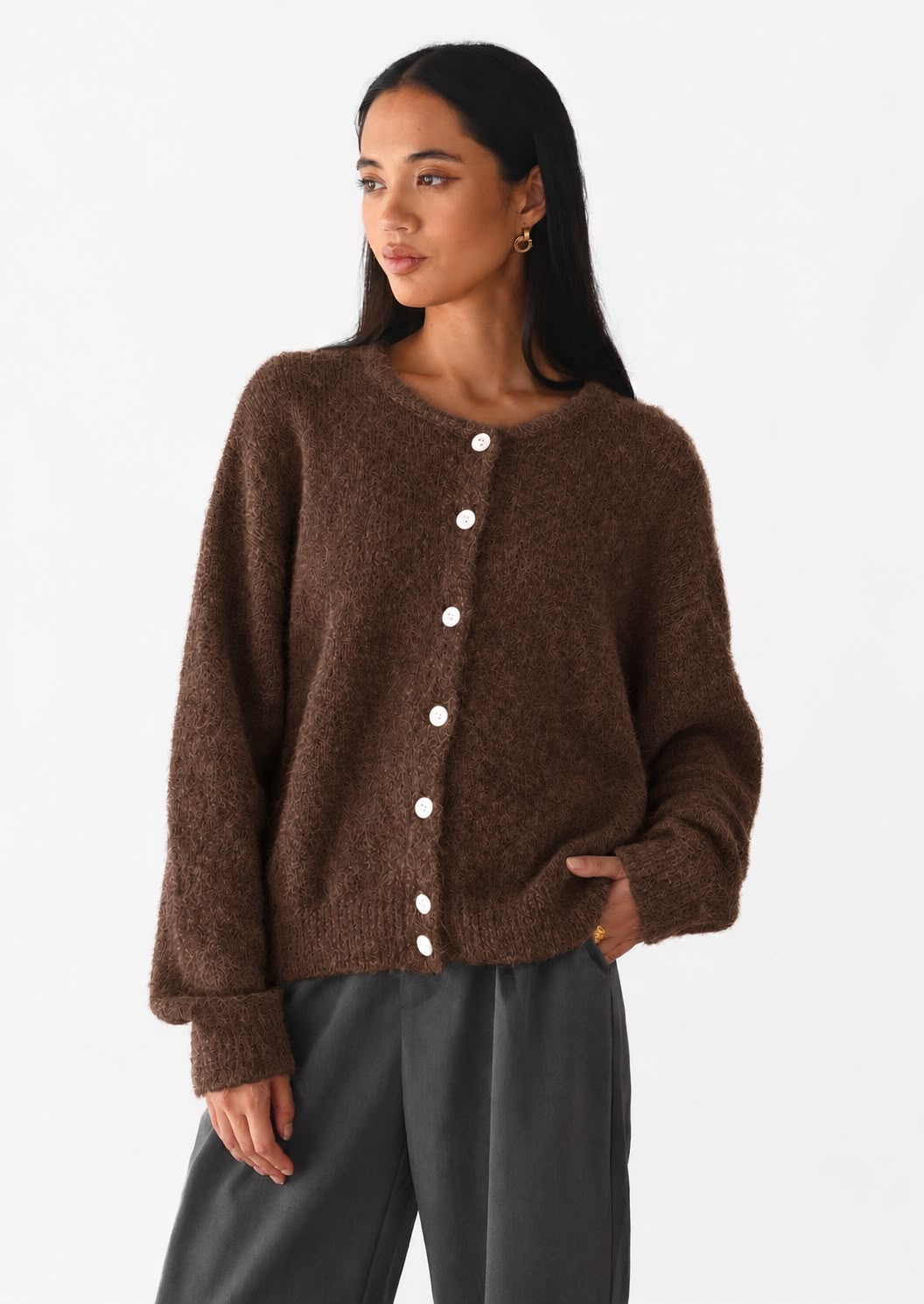 Women's Button Cardigan Sweater Coat