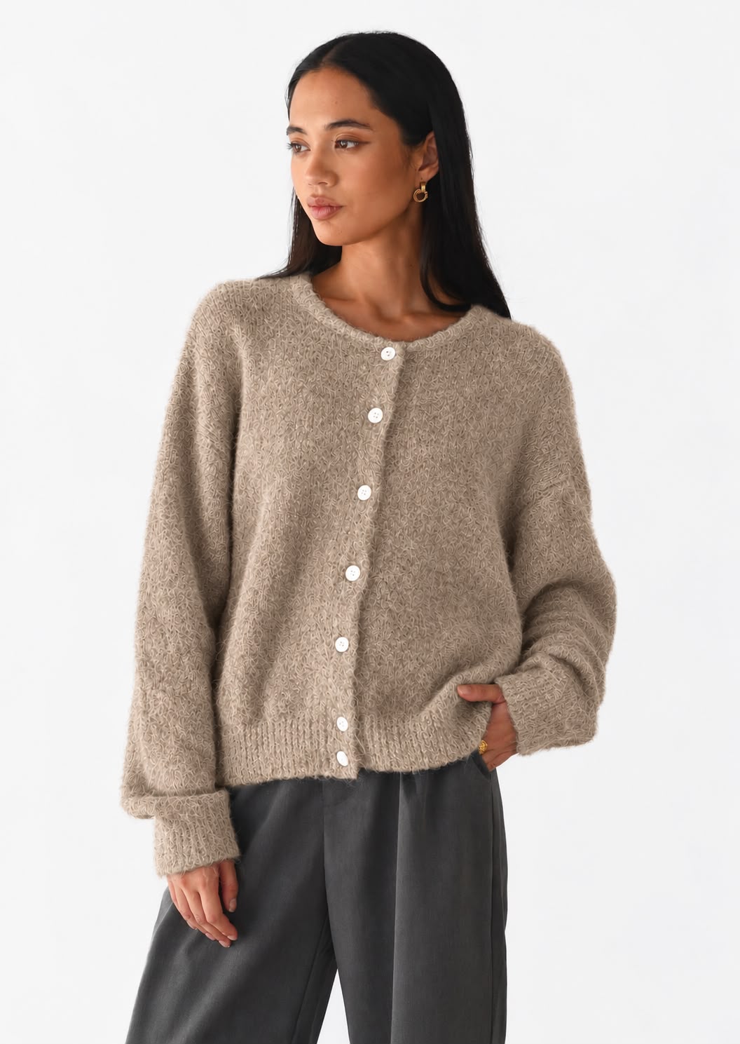 Women's Button Cardigan Sweater Coat