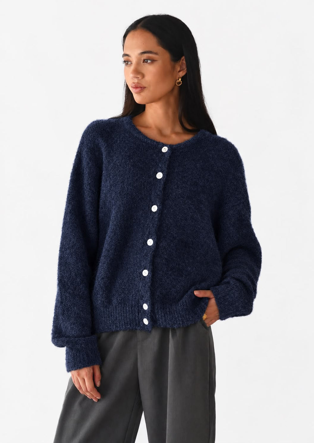 Women's Button Cardigan Sweater Coat