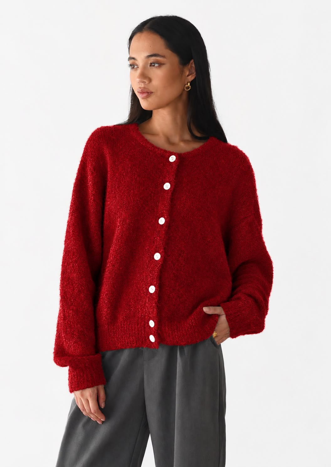 Women's Button Cardigan Sweater Coat