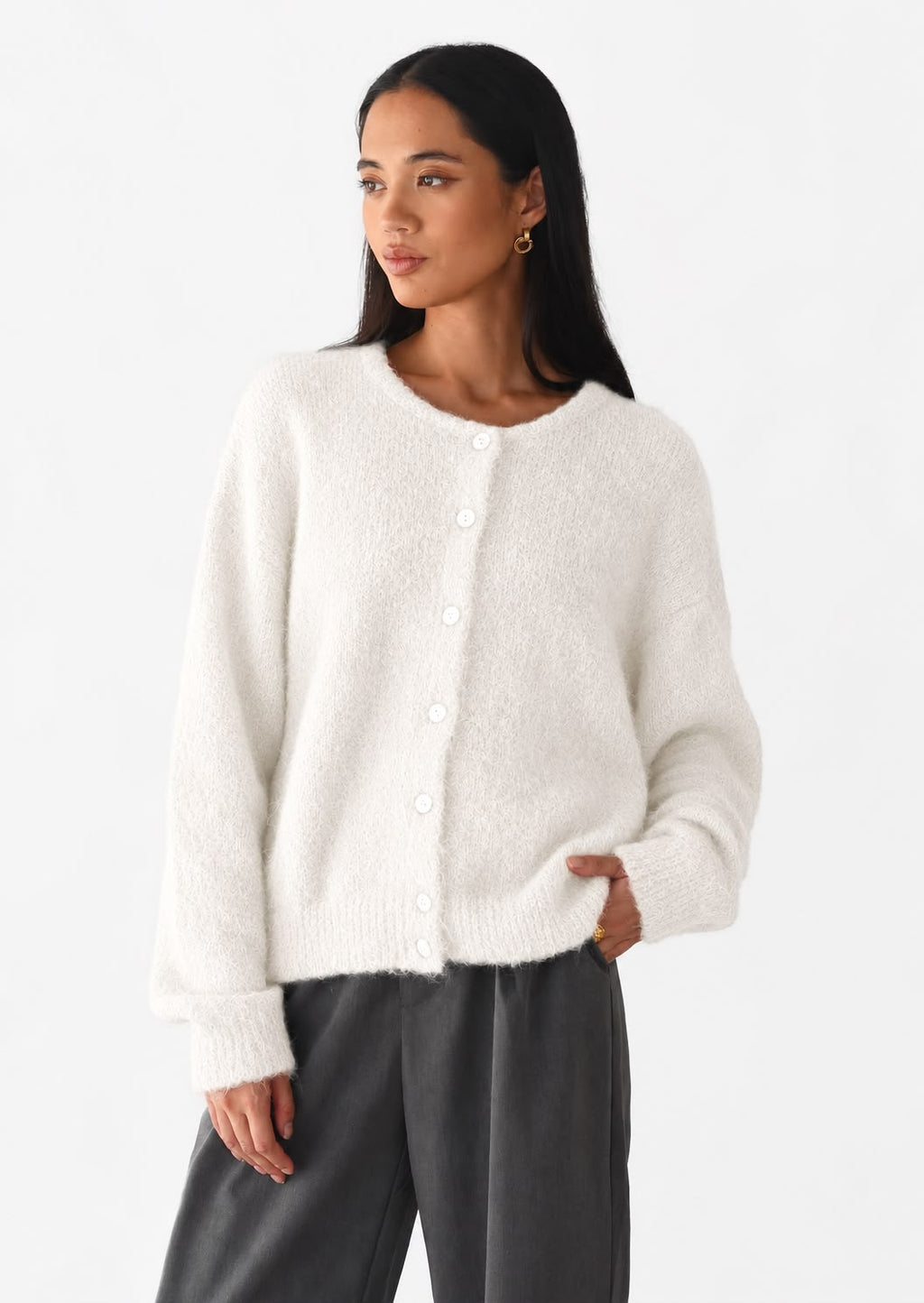 Women's Button Cardigan Sweater Coat