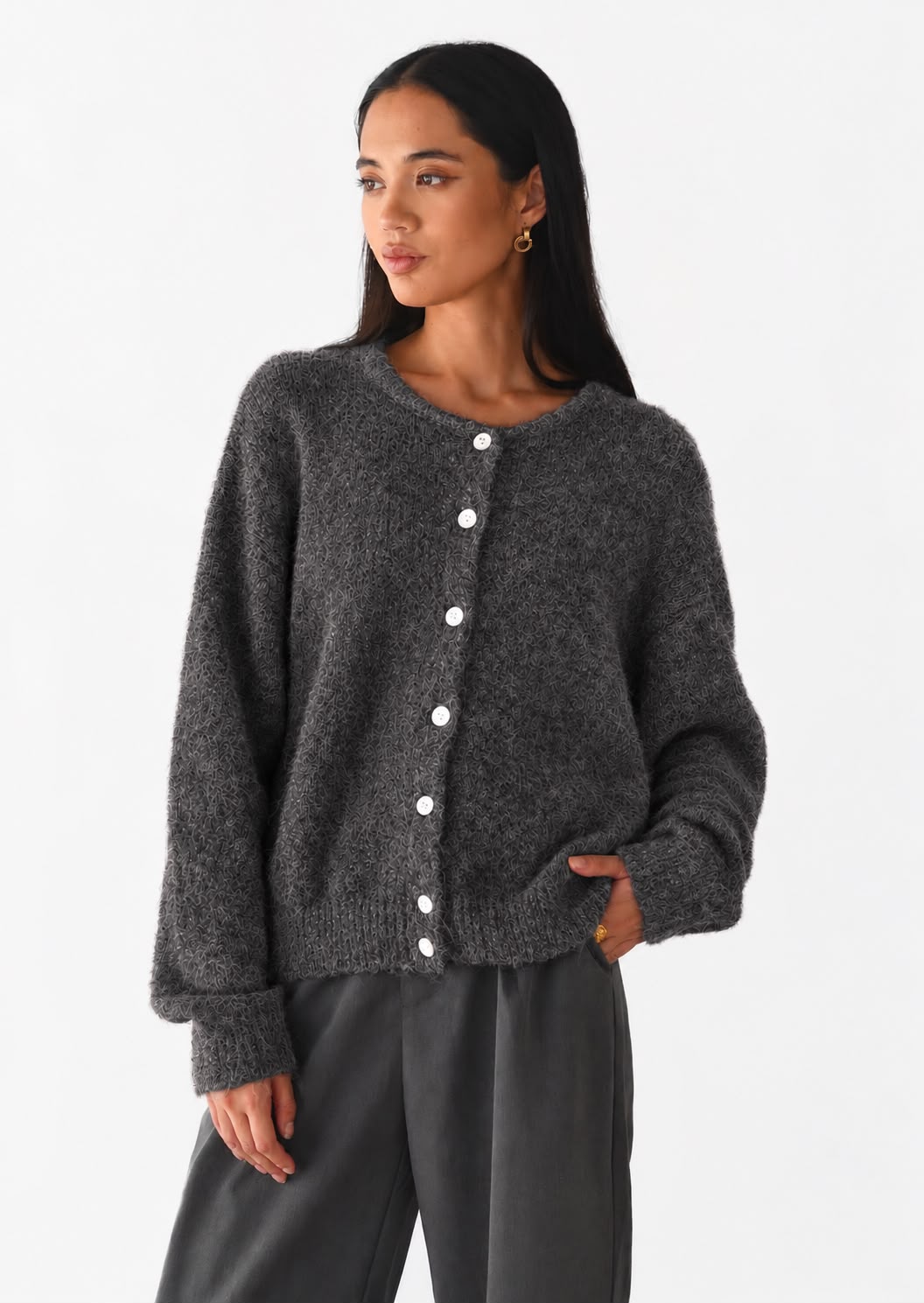 Women's Button Cardigan Sweater Coat