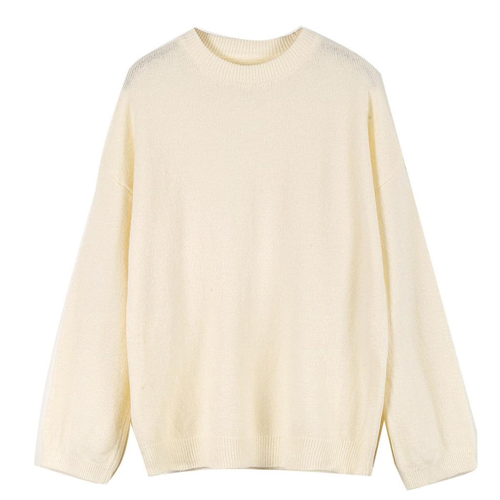 Women's Thick Round-Neck Pullover Sweater