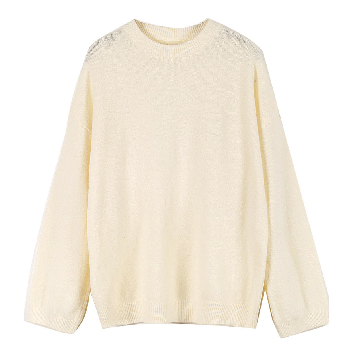 Women's Thick Round-Neck Pullover Sweater