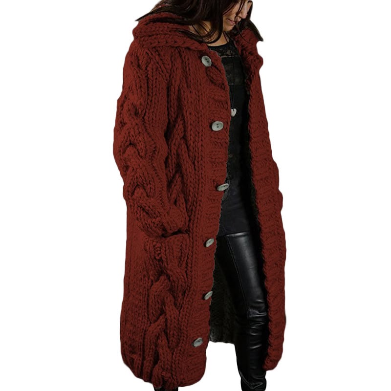 Women's Single-Button Cardigan Coat